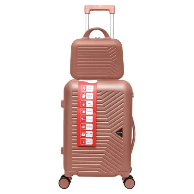 چمدان Three Birds مدل TB40362-SX سایز کوچک به همراه چمدان لوازم آرایشی