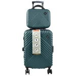 چمدان MR مدل MR-40350-PK سایز کوچک به همراه چمدان لوازم آرایشی