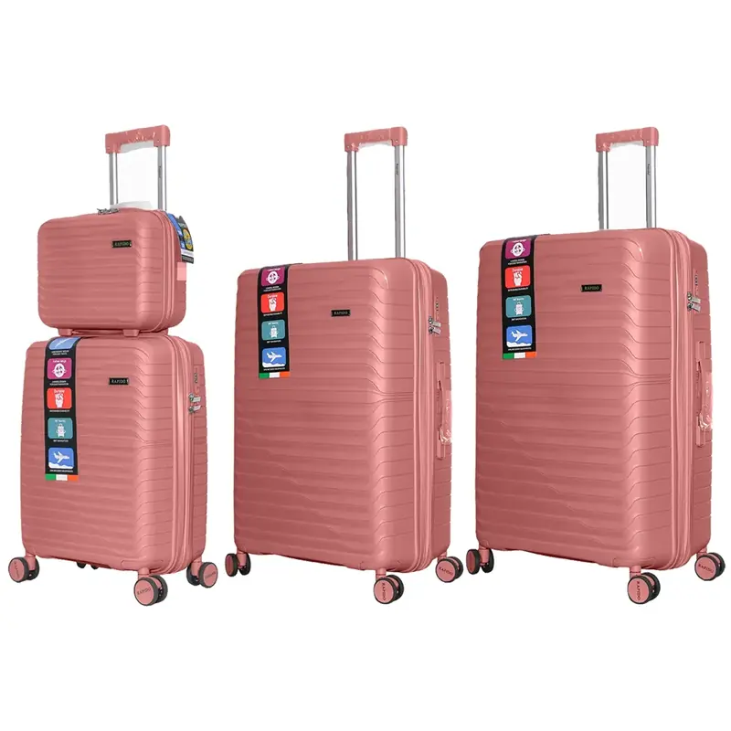 rapido-r-40371-4x-rose-gold چمدان Rapido مدل R-40371-4X مجموعه 4 عددی
