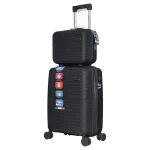 چمدان Rapido مدل R-40371-SX سایز کوچک به همراه چمدان لوازم آرایشی
