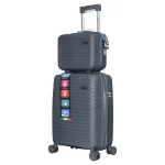 چمدان Rapido مدل R-40371-SX سایز کوچک به همراه چمدان لوازم آرایشی