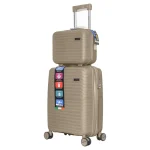 چمدان Rapido مدل R-40371-SX سایز کوچک به همراه چمدان لوازم آرایشی