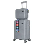 چمدان Rapido مدل R-40371-SX سایز کوچک به همراه چمدان لوازم آرایشی